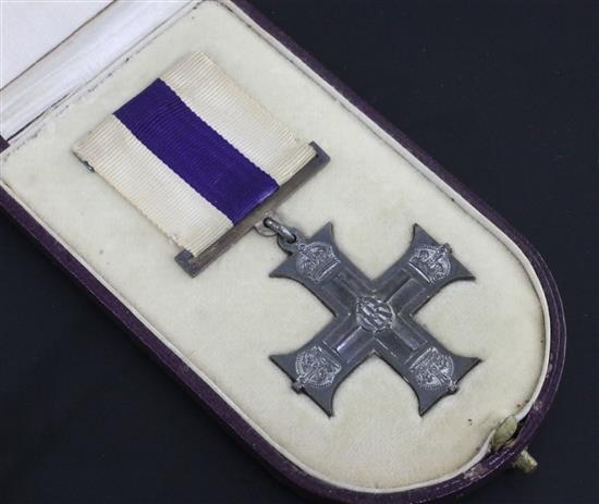A Military Cross medal to Lieutenant Francis Rennie Daniel,